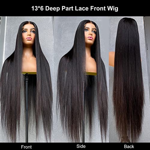 Langer Hair 13x6 čipkaste prednje perike ljudska kosa 180% gustoće ljepljive perike ljudska kosa prethodno