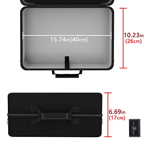 Geekria UltraShell futrola kompatibilna sa dvostrukim kontrolerom PS5 konzole, zamjenska zaštitna putna torbica sa prostorom za PlayStation 5 Igre, slušalice za igre, dodatna oprema