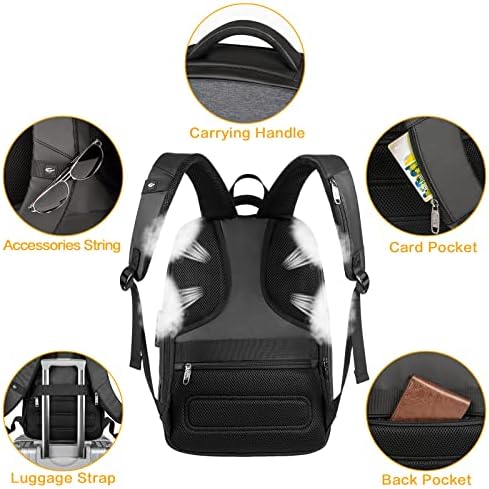 Ruksak za Laptop protiv krađe Hard Shell 15,6 inča, vodootporna proširiva brava za poslovni ruksak za muškarce, izdržljiv dnevni ruksak za putovanja na Fakultetu, Crni