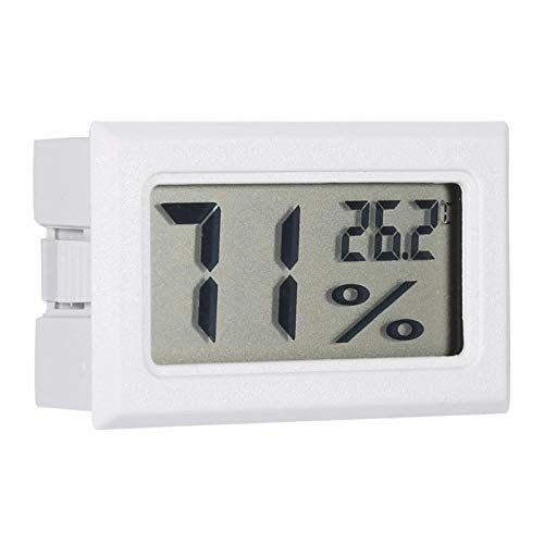 Mini higrometar termometar Digitalni LCD monitor za vlažnost u zatvorenom vlagu za ovlaživače odvlaživača Greenhouse Podrum BABIOCOM Fahrenheit ili Celzijus, higrometar