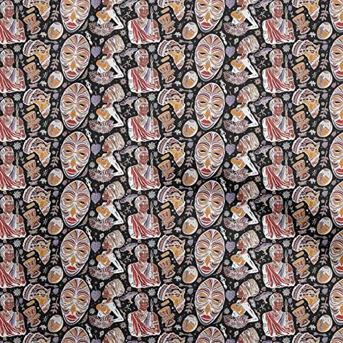 oneOone baršunasta crvena tkanina afrički Zanatski projekti dekor tkanina štampana dvorištem širine 58 inča