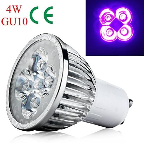 4W GU10 baza UV LED ultraljubičasta LED reflektorska sijalica početna lampa AC 85-265V
