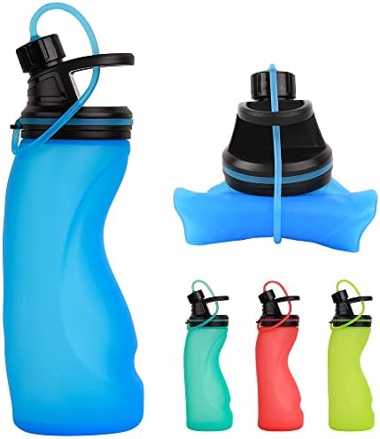 E-starije slikovane boce za vodu BPA - Sklopiva boca za vodu za putne sportske boce s trostrukim propusnim propusnim bez curom 17oz
