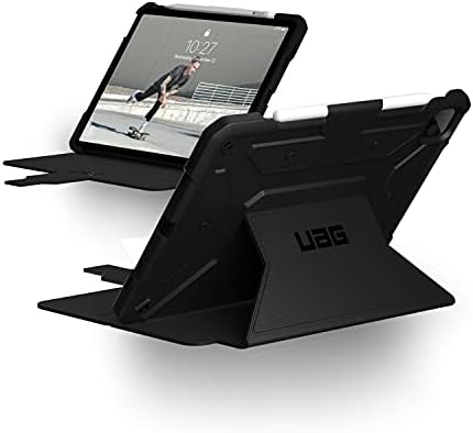 UAG dizajniran za iPad Pro 11 Metropolis CASE Čvrsti teški zaštitni poklopac Višekutni pogled na folio postolje sa držačem olovke, crni urbani oklopni zupčanik