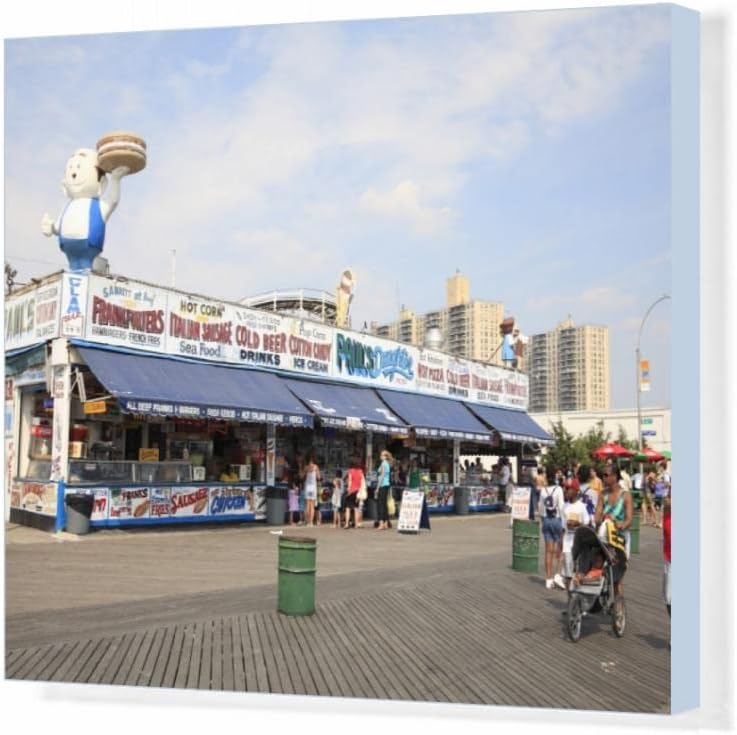 robertharding 20x16 Canvas Print of Boardwalk, Coney Island, Brooklyn, New York City
