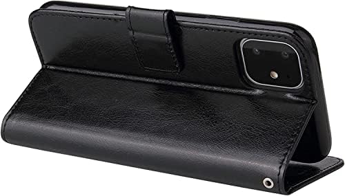 HOUCY Flip Case za iPhone 13 Mini / 13 / 13 Pro / 13 Pro Max, torbica od prave kože za novčanik Slotovi za kartice TPU magnetni zaštitni Folio poklopac otporan na udarce