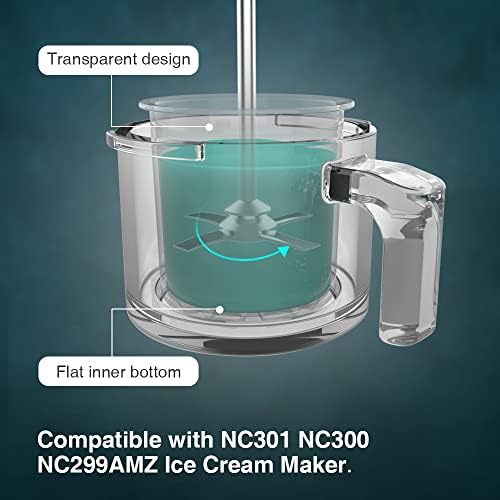 Arcoolor kontejneri sa silikonskim poklopcima zamjena za Ninja Creami Pintu, kompatibilni sa Nc301 NC300 NC299AMZ proizvođačem sladoleda, nepropusnim i otpornim na lišće