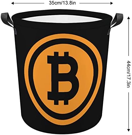 Bitcoin Logo Korpa Za Veš Sklopiva Korpa Za Veš Kanta Za Pranje Veša Torba Za Odlaganje Odeće