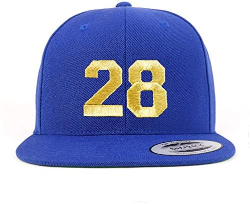 Trendy Prodavnica Odjeće Broj 28 Zlatna Nit Sa Ravnim Novčanicama Snapback Bejzbol Kapa
