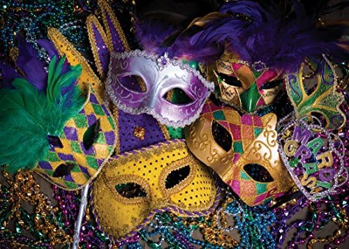 SJOLOON 8X6ft Mardi Gras pozadina Karneval Masquerade Fotografije pozadine maska šarena pozadina dekoracija za zabavu Banner Studio rekviziti 11079