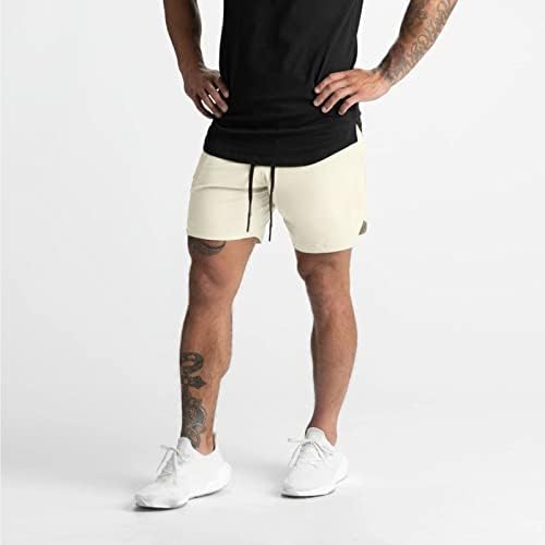 Atletski kratke hlače za muškarce 5 inča u boji u boji čvrste trke Dukseve Ljetne kratke hlače za muškarce