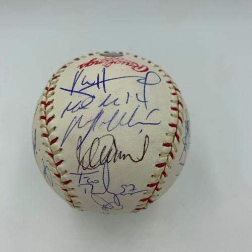 Derek Jeter Mariano Rivera Ortiz potpisao je 2004. All Star Game potpisan bejzbol MLB - AUTOGREMENA BASEBALLS
