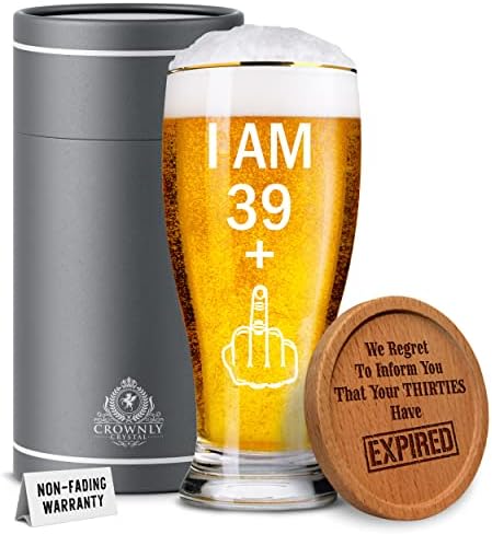 Kies®poklon 59 + 1 prst 60. rođendan pokloni pivo naočare Funny Gifts Gag pokloni 60. rođendan pokloni za