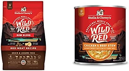 Stella & amp; Chewy's Wild Red Raw Blend recept za suhu pseću hranu bez žitarica recept za crveno meso,
