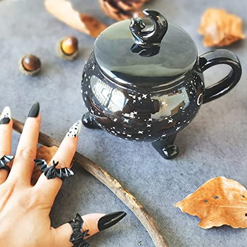 Vencer Moon Mugs poklon za žene, Halloween Coffee Mug Witch Supplies, Halloween Witchy Mugs, Tea Cup,Goth