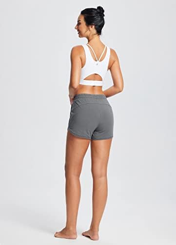 Baleafe ženske atletske pamučne zvecke sa džepovima 3,5 Workout Yoga trčanje casual short kratkog ljeta