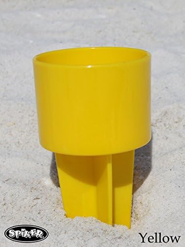 Držač za piće na plaži od Spiker: Set od 12 u žutoj boji, butik favorit