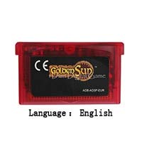 Romgame 32 bitna ručna konzola Video igra kertridž Kartuž Golden Sun Engleski jezik EU verzija Clear Crvena
