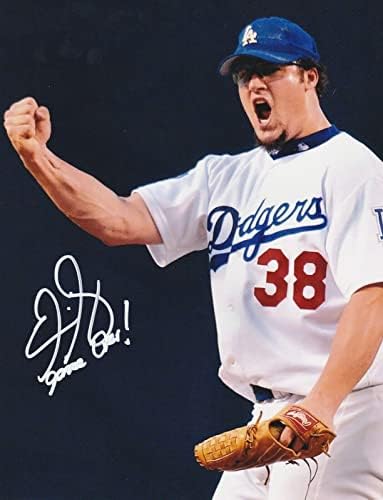 Eric Gagne Los Angeles Dodgers Igra gotova! Akcija potpisana 8x10 - Autographirana MLB fotografija