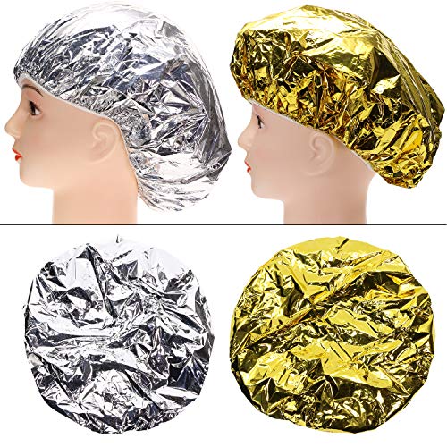 Tupalizy 4pcs duboka kondicioniranje toplotna kapa aluminijska folija tuš kabina za žene Prirodna kosa koja