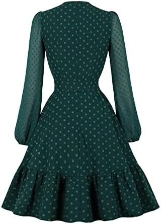 NOKMOPO Plus Size koktel haljine za žene modni Britanski okrenuti ovratnik karirani Print kratki rukav koljeno-legth