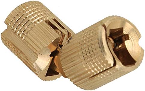 4x skriveni skriveni šarki bakar zlato nevidljivo šarke12mm veličine 3 za drvena vrata