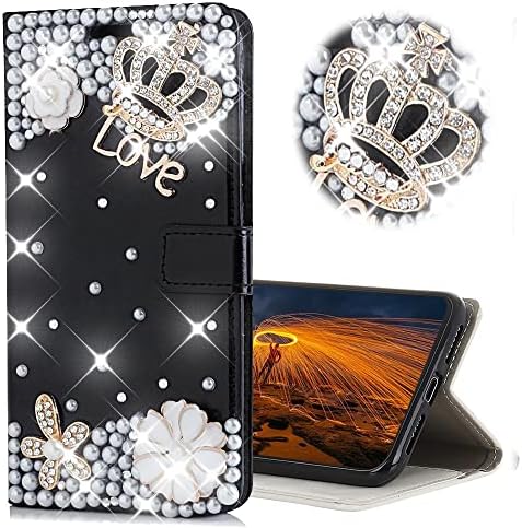 Luziun Glitter Design Wallet futrola za telefon kompatibilna sa iPhoneom 14 Pro Max-3D Luxury Girls Women