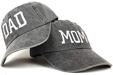 Trendy prodavnica odjeće kapital mama i tata Pigment obojen par 2 Pc kapa Set