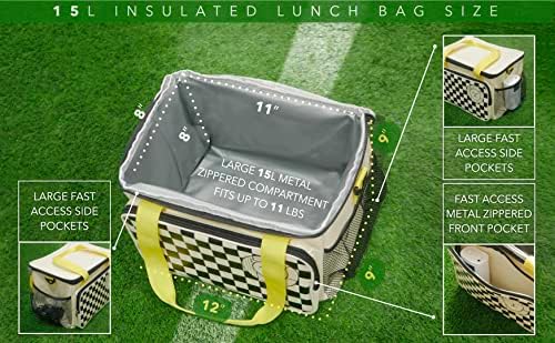 Gentle Lions velika 15L velika izolovana torba za ručak - termo torba za hlađenje dojke za višekratnu upotrebu