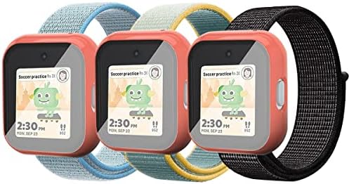 3 Zamjenske trake za spajanje za GABBS Kids Watch, prozračna svjetla najlonska pojasa za Gabb Watch, sinkronizirajte sat i gizmo