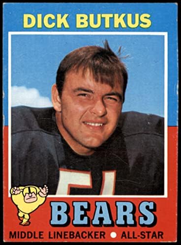 1971 TOPPS 25 kurac Butkus Chicago Bears VG / Ex Bears Illinois