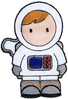 Astronaut Hotfix Patch Gvožđe na minizlu 5x8cm Strip svemir