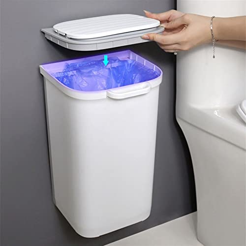 DIYPASA LESPAPER Košarica 10L Kan za smeće u kupaonici Kabine za smeće na zid može kuhinja vrata visina