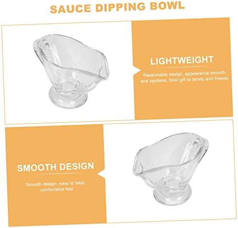 YARNOW Juice Bucket Clear Glass Tea Pot Glass merne šolje Glass Salat Dressing Server Clear Mini Bowl Set