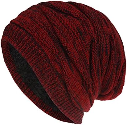 Unisex moda pune boje casual pleteni šešir topli plus baršunasti vanjski pleteni zimski šešir dame kožni