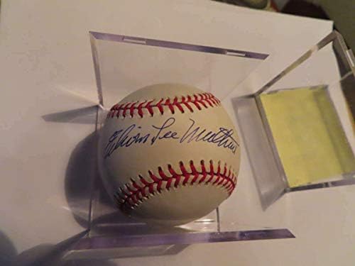 Eddie Edwin Lee Mathews potpisao je bejzbol JSA aukcijsko pismo - autogramirani bejzbol