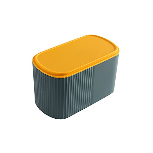 WOMENQAQ zidna kutija za maramice toaletni papir stalak Mini Desktop kanta za smeće sa poklopcem Kancelarijska Radna ploča za smeće mala kanta za smeće