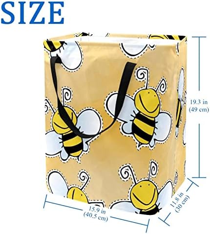 Bees Insect Pattern Print sklopiva korpa za veš, 60L vodootporne korpe za veš kante za veš igračke za odlaganje