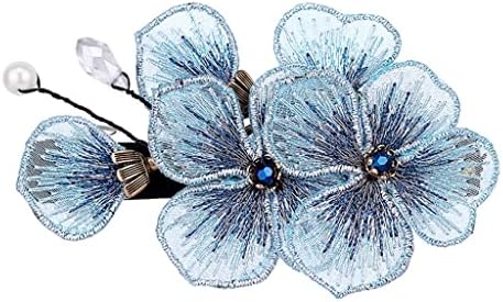 N / A Vezeni leptir cvjetni horizontalni klip pribor za kosu ploče za vez za vezom za vez glave cvijeće za glavu
