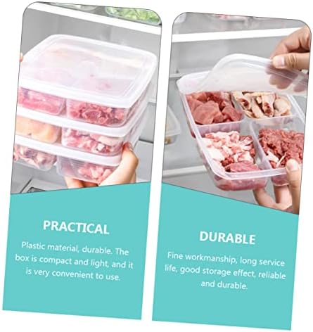 Angoily 3pcs kutija za slaganje mreže za proizvodnju za svježe čuvanje voća frižider Kućni pretinci za povrće odjeljak prozirni voćni BAP svježe poklopci držač za čuvanje mesa kontejner za čuvanje mesa