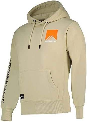 Superdry Muški planinski sportski pulover Hoodie, Bež