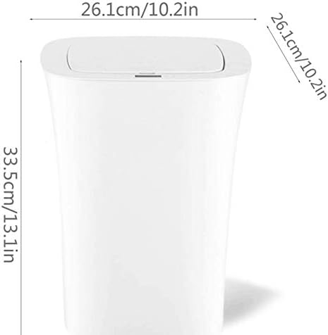 XFGDE vodootporna pametna kanta za smeće indukciona kanta za domaćinstvo sa poklopcem 10L Plastična automatska kanta za smeće za spavaću sobu kuhinja kupatilo kanta za smeće za spavaću sobu