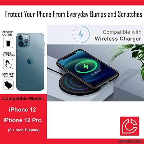 Ohiya Case kompatibilan sa iPhone 12 Pro [Zaštita od vojne klase udarca otporna na udarcu Chickstand Zaštitna