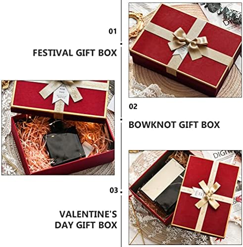 Valiclud Jewlery Poklon kutija Vjenčanje kutija za papir ukrasni okviri sa ukrasnom nakitom sa nakitom ogrlica