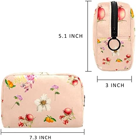 Cvjetni uzorak Torba za šminku Veliki slatki prijenosni patentni zatvarač Travel torbe za šminkanje za žene
