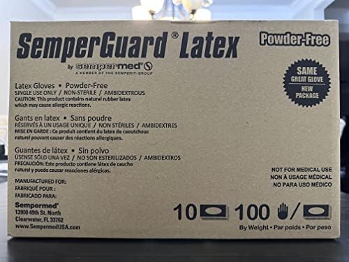 Semperguard 4,5 Mil lateks rukavice opće namjene bez pudera - veličina LG