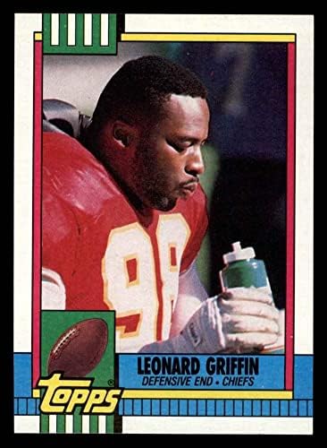 1990. topps # 251 Leonard Griffin Kansas City poglavari NM / MT šefovi Grambling