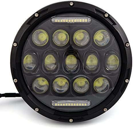 evomosa 7-inčna LED prednja svjetla za pokazivač smjera motocikla, okrugla sijalica od 7 tačaka