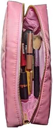 Glitter Glam Preppy šminka kozmetička torba, ružičasta najlon preppy torbica za putovanja i šminka