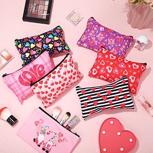 22 komada Valentinovo kozmetičke torbe za Valentinovo poklon za ženu djevojke kćer srčani uzorak šminke